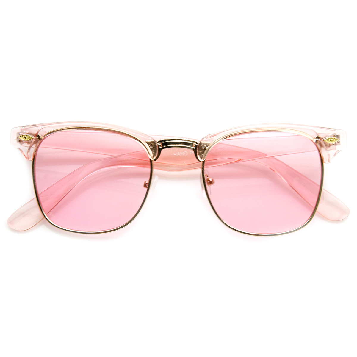 Colorful Half Frame Semi Rimless Horn Rimmed Color Tint Sunglasses Ebay