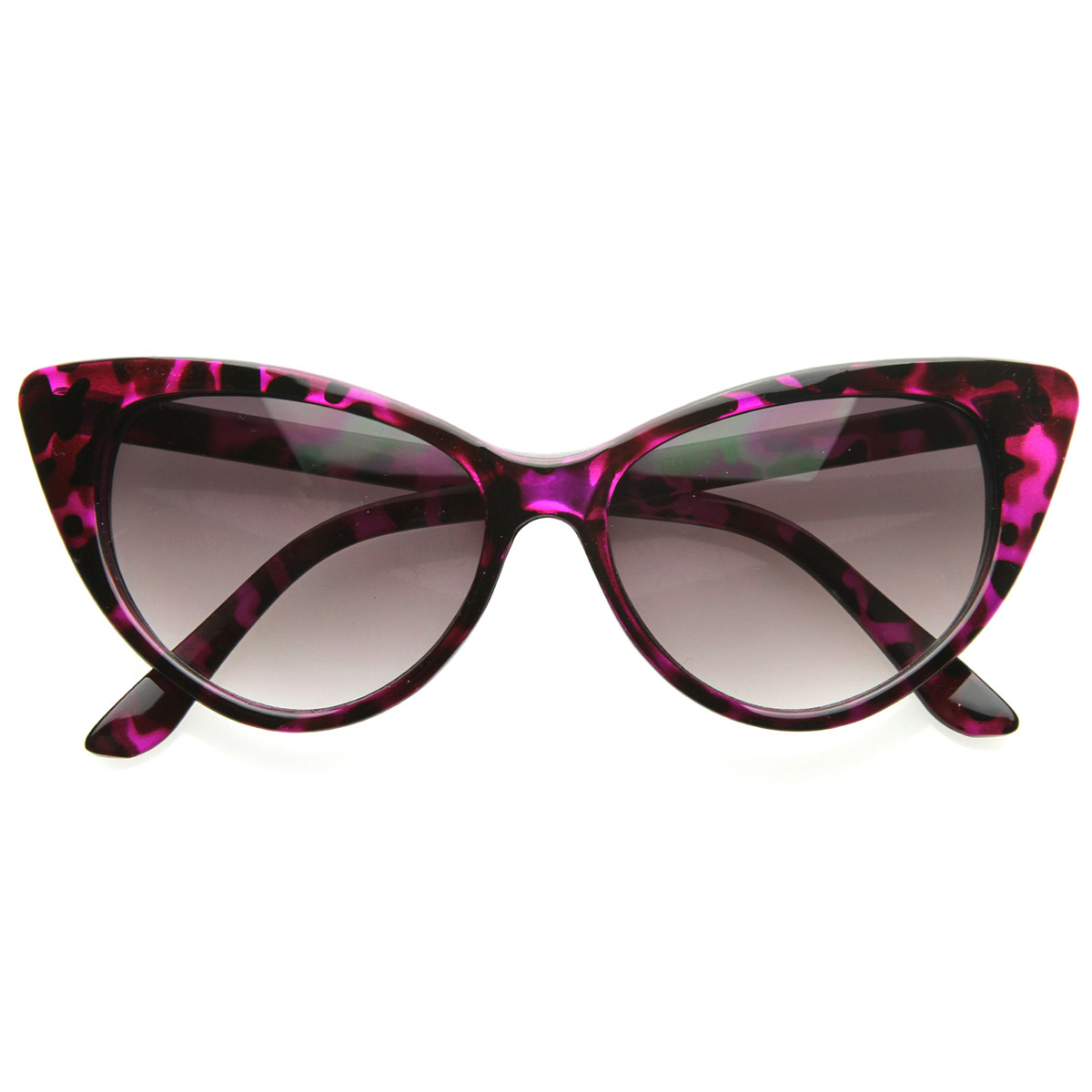 sunglassLA Cateyes Vintage Inspired Fashion Chic High Pointed Cat-Eye ...